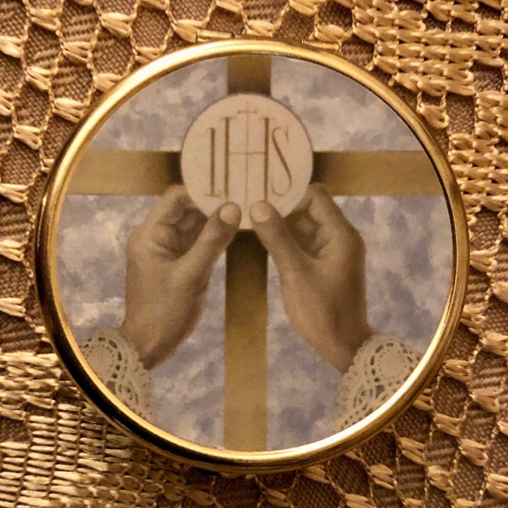 Religious Item- Catholic Communion Host Carrier. Holy Communion Holder.